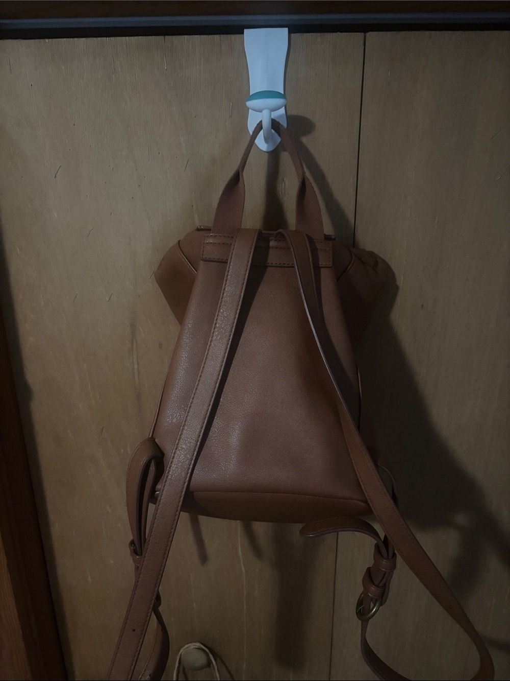 Universal Thread Brown Faux-Leather Drawstring Backpack - Picture 4 of 5